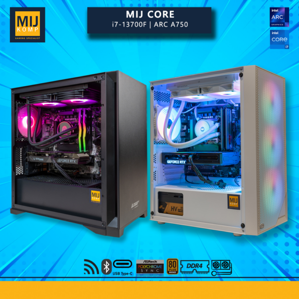 PC Gaming Desain Rakitan Medan Intel Core i7 dan ARC A750