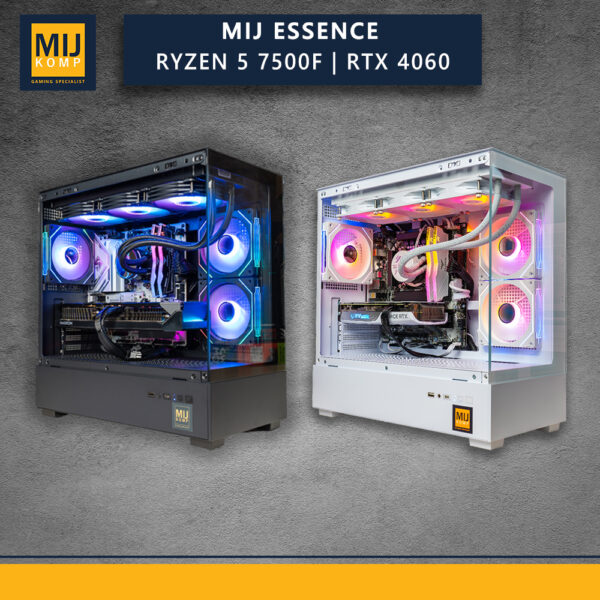 MIJ ESSENCE / AMD RYZEN 5 7500F / RTX 4060 / PC GAMING DESAIN