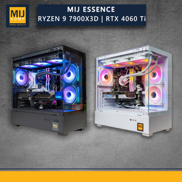 MIJ ESSENCE / AMD RYZEN 9 7900X3D / RTX 4060 Ti / PC GAMING DESAIN